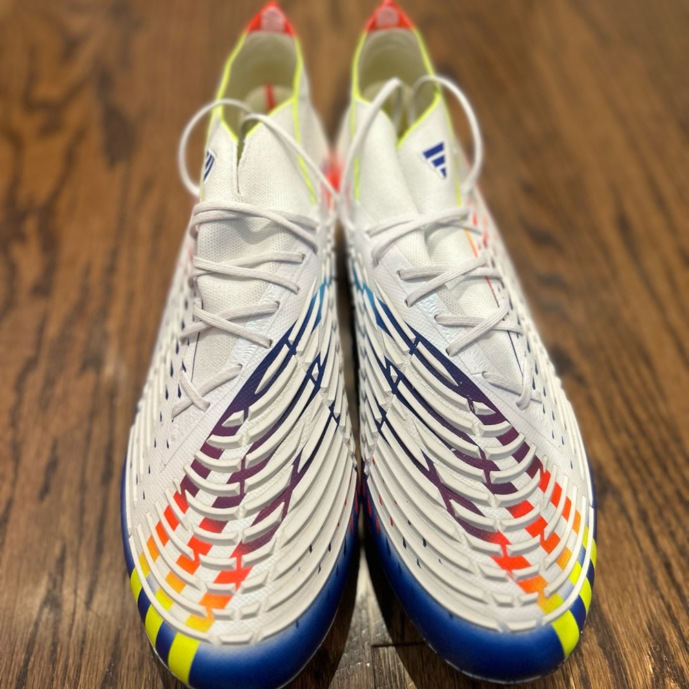 Adidas Predator Edge 1 SG - Soccer Cleats - White and Multi